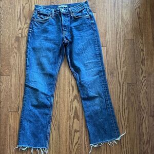 GRLFRND Classic Blue Straight Leg Jeans